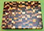 Board #931 Chaotic / Eclectic Hardwood End Grain Cutting Board 15+ x 12 x 1 1/2 - $89.99